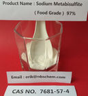 การเก็บรักษาอาหาร Smbs Sodium Metabisulphite Antioxidant Powder / Crystalline
