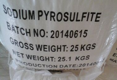 Na2S2O5 เกรดอาหารโซเดียม Pyrosulfite Flour สารป้องกันการตกค้าง / สารฟอกสี SMBS